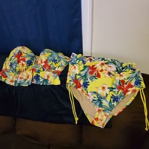 Lane bryant floral swimsuit